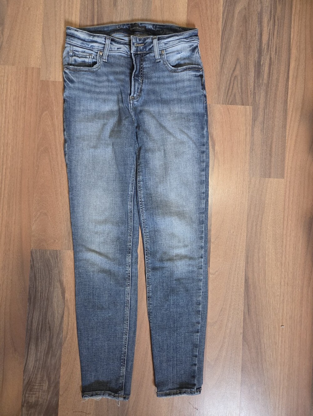 Silver Skinny Jeans
